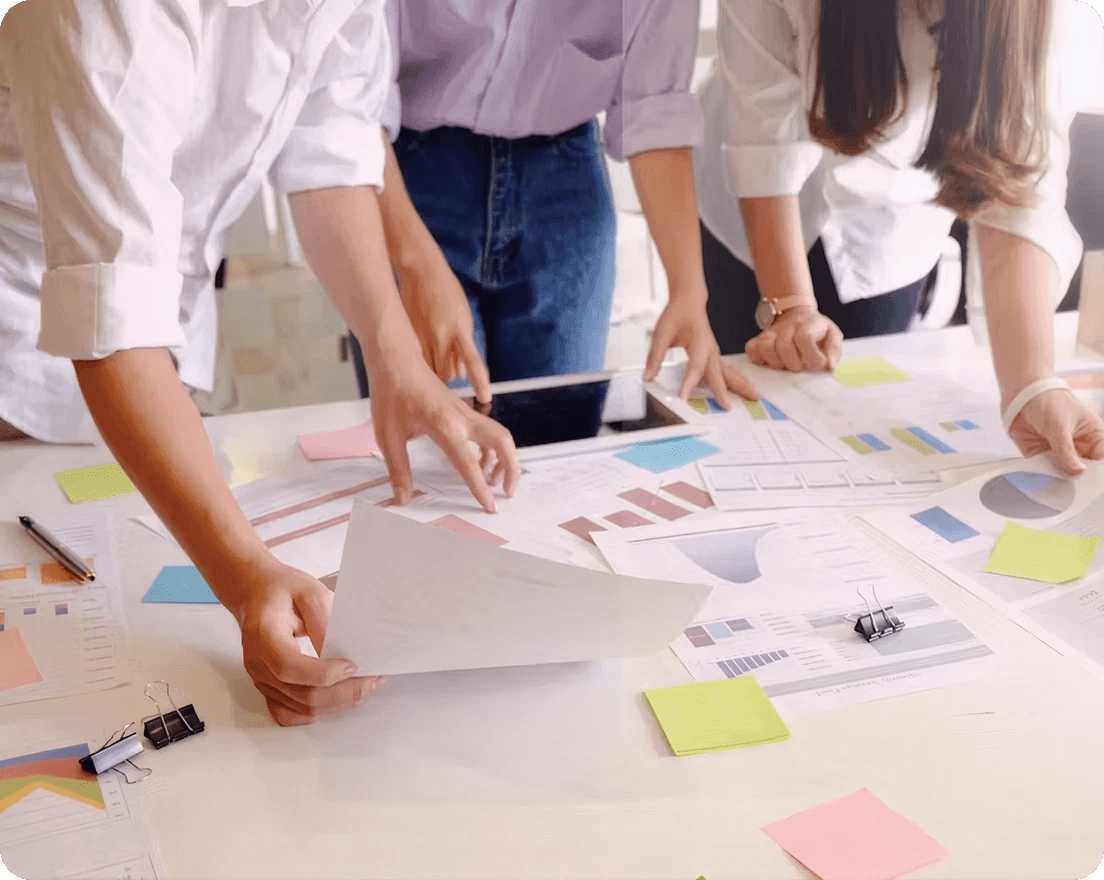 Planning materials used to define target markets and channel priorities
